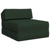 vidaXL Sof&aacute; Cama Plegable Verde oscuro 60 x 70 x 41 cm Tela