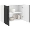 vidaXL Mueble de Cocina con puerta Kalmar Roble Negro 80 x 31 x 60 cm