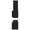 vidaXL Conjunto de mueble de TV 4 pcs Roble Negro Madera de ingeniería