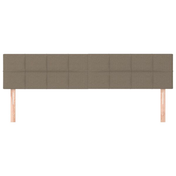 vidaXL Cabeceros tela gris taupe 160x5x78/88 cm
