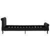 vidaXL Estructura de cama sin colch&oacute;n terciopelo negro 90x200 cm