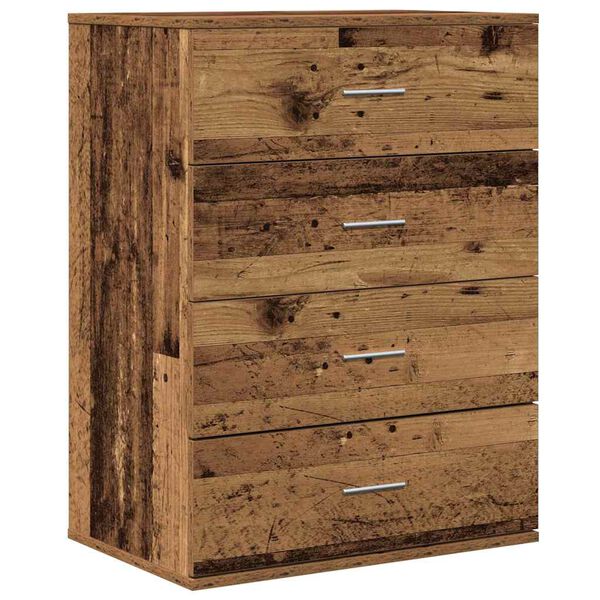 vidaXL Aparador Madera vieja 60 x 39 x 80 cm Madera de ingenier&iacute;a