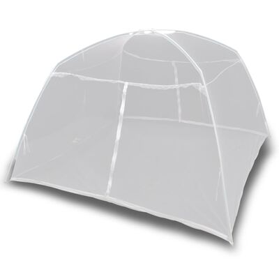 vidaXL Tienda de campaña de fibra de vidrio blanco 200x180x150 cm