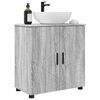 vidaXL Gabinete de Ba&ntilde;o con almacenamiento Gris Sonoma 61 x 35 x 64 cm