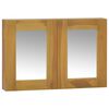 vidaXL Mueble con espejo madera maciza de teca 60x10x40 cm