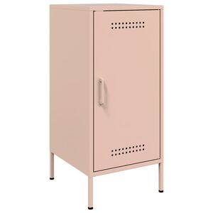 vidaXL Aparador acero rosa 36x39x79 cm