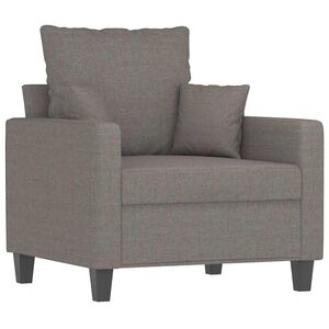 vidaXL Sill&oacute;n de tela gris taup&eacute; 60 cm