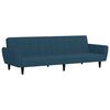 vidaXL Sof&aacute; cama de 2 plazas terciopelo azul