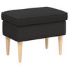vidaXL Reposapi&eacute;s Negro 55 x 35 x 41 cm Boucl&eacute;
