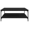 vidaXL Mesa de Caf&eacute; Roble negro 100 x 100 x 40 cm Madera contrachapada
