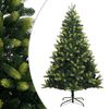 vidaXL &Aacute;rbol de Navidad artificial con bisagras y soporte 150 cm