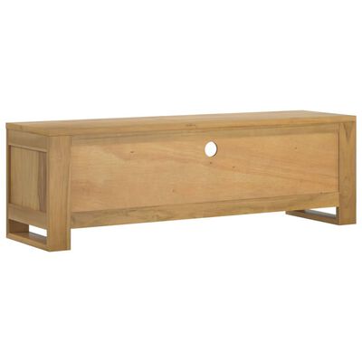 vidaXL Mueble de TV madera maciza de teca 110x30x35 cm