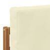 vidaXL Sof&aacute; modular de exterior con coj&iacute;n Natural 91 x 63 x 73 cm