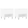vidaXL Mesas de centro 2 uds madera de ingenier&iacute;a blanco 50x46x50 cm