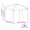 vidaXL Carpa Dosel Manual Verde 290 x 290 x 251 cm tela