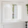 vidaXL Cortinas de gasa con bolsillos para varillas 2 uds. blanco