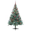 vidaXL &Aacute;rbol de Navidad artificial Verde 150 cm PVC y acero