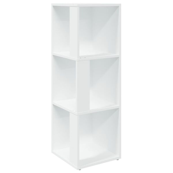 vidaXL Mueble de esquina madera contrachapada blanco 33x33x100 cm