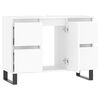 vidaXL Mueble de ba&ntilde;o madera de ingenier&iacute;a blanco 80x33x60 cm