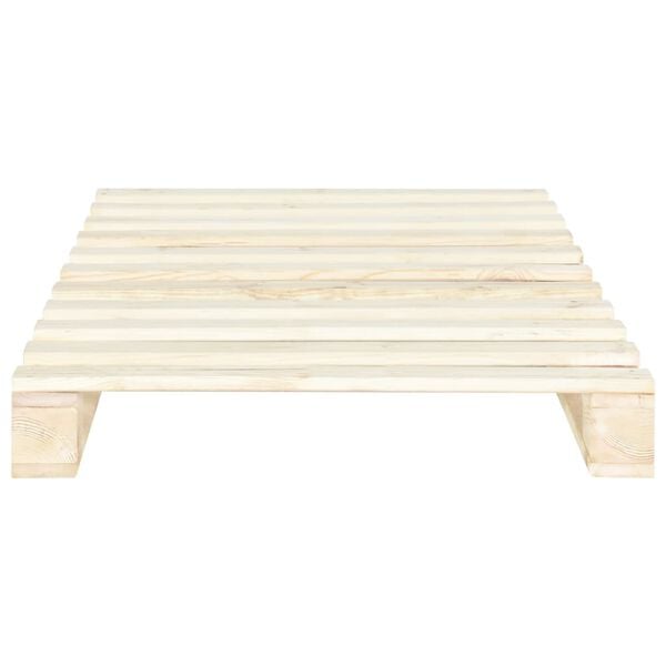 vidaXL Estructura cama palets sin colch&oacute;n madera maciza pino 90x200 cm
