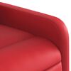 vidaXL Sill&oacute;n de majaje elevable el&eacute;ctrico cuero artificial rojo