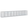 vidaXL Cesta de gaviones con cubierta hierro galvanizado 900x100x150cm