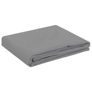 vidaXL Tela para Mesa Cuadrado Gris Claro 90 x 90 cm Poli&eacute;ster