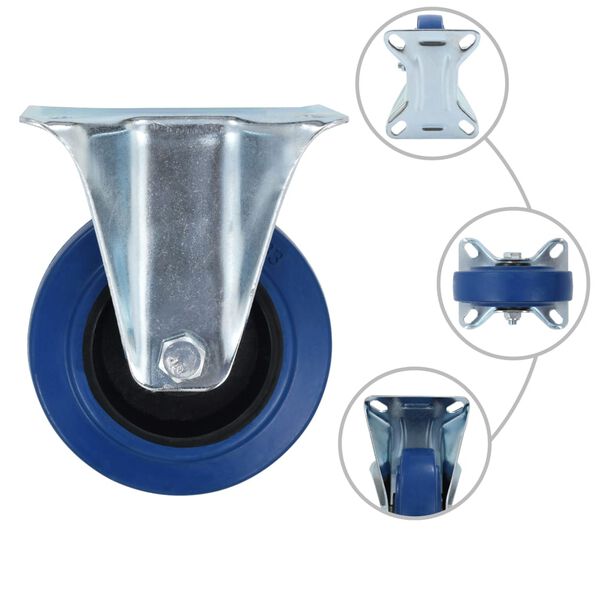 vidaXL Ruedas de transporte 4 unidades 100 mm