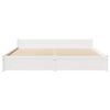 vidaXL Cama sin colch&oacute;n madera maciza de pino blanca 180x200 cm