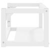 vidaXL Estructura de lavabo suspendido hierro blanco 59x38x31 cm
