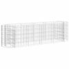 vidaXL Arriate de gaviones de hierro galvanizado 190x50x50 cm
