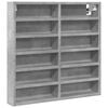 vidaXL Vitrina de madera de ingenier&iacute;a gris hormig&oacute;n 60x8,5x58 cm