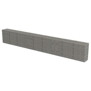 vidaXL Muro de gaviones con cubiertas acero galvanizado 900x50x100 cm