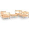 vidaXL Juego de muebles de jard&iacute;n 6 piezas madera maciza de pino