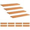 vidaXL Alfombras para escalones 12 uds. 110 x 25 x 2 cm Marr&oacute;n Claro
