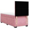 vidaXL Cama box spring con colch&oacute;n terciopelo rosa 80x200 cm