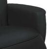 vidaXL Sillón reclinable con reposapiés cuero sintético negro
