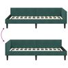 vidaXL Estructura de cama en esquina Verde oscuro 100 cm x 200 cm