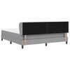 vidaXL Cama tipo Box Spring con colch&oacute;n Gris claro 180 x 200 cm tela