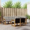 vidaXL Conjunto de sof&aacute;s de exterior 7 pcs Gris Natural y Claro