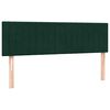 vidaXL Cama box spring con colch&oacute;n terciopelo verde oscuro 160x210 cm