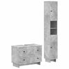 vidaXL Juego de gabinete de ba&ntilde;o de 2 piezas EDE Gris Hormig&oacute;n