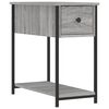 vidaXL Mesita de noche madera de ingenier&iacute;a gris Sonoma 30x60x60 cm