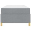 vidaXL Estructura de cama con colch&oacute;n Gris Claro 80 x 200 cm tela