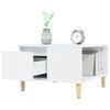 vidaXL Mesa de centro madera contrachapada blanco 55x55x36,5 cm