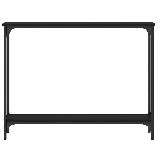 vidaXL Mesa consola madera de ingenier&iacute;a negra 100x22,5x75 cm