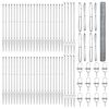 vidaXL Valla hexagonal con poste 100 x 1,6 m Acero Galvanizado Malla