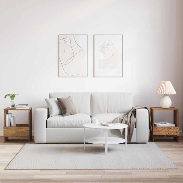 vidaXL Estante de revistas 2 pcs Madera vieja 35 x 30 x 45 cm