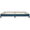 vidaXL Estructura cama sin colch&oacute;n terciopelo azul oscuro 200x200 cm