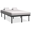 vidaXL Estructura de cama sin colch&oacute;n metal negro 160x200 cm